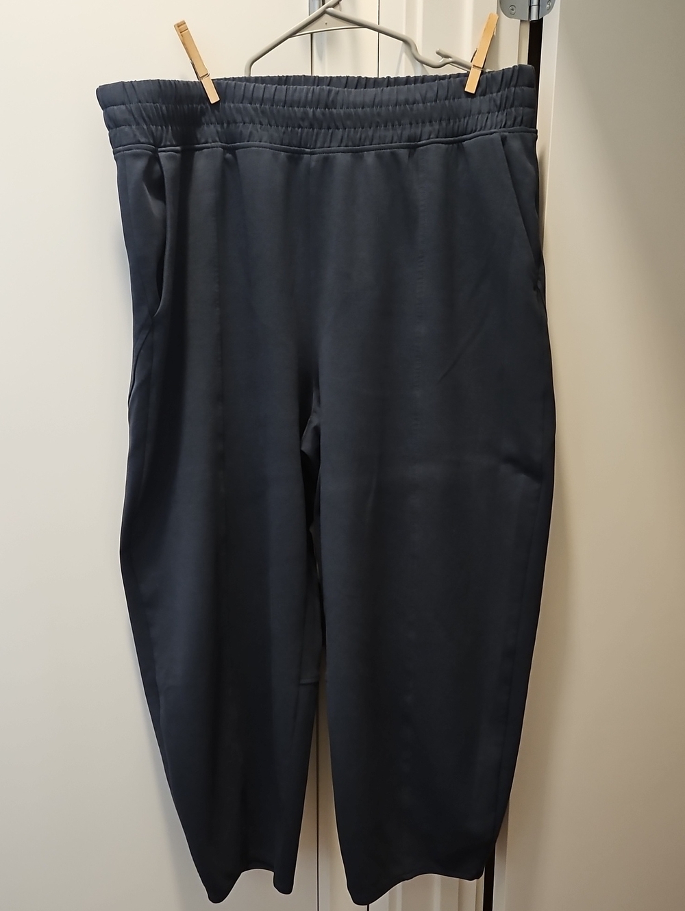 Women's Elastic-Waist Dynamic Fleece Active Pants - Navy